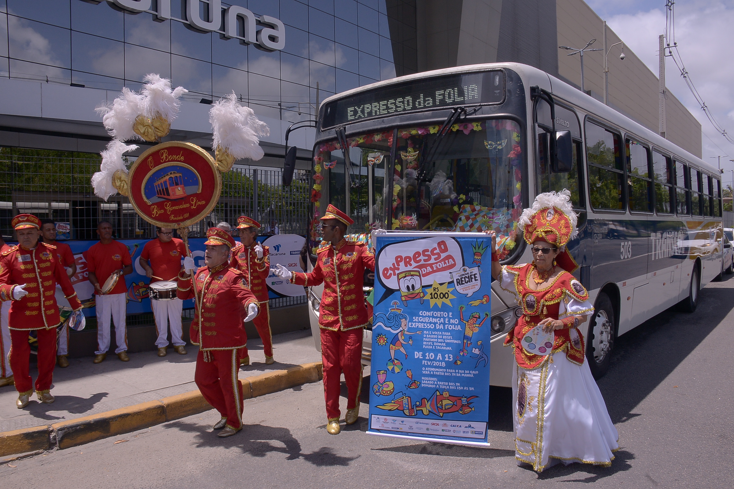 CTTU lança Expresso da Folia. Serviço vai facilitar o deslocamento dos foliões no Carnaval do Recife 2018