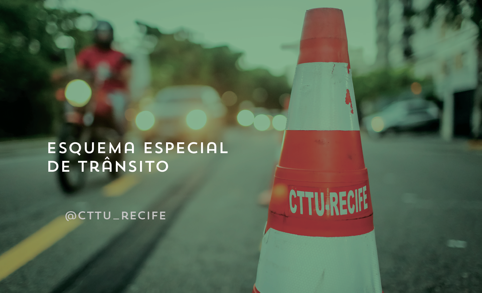 CTTU monta esquema especial de trânsito para obra da Compesa no bairro do Pina