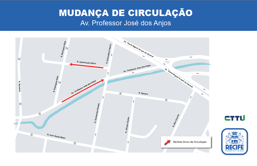 CTTU realiza mudança de circulação no bairro de Casa Amarela