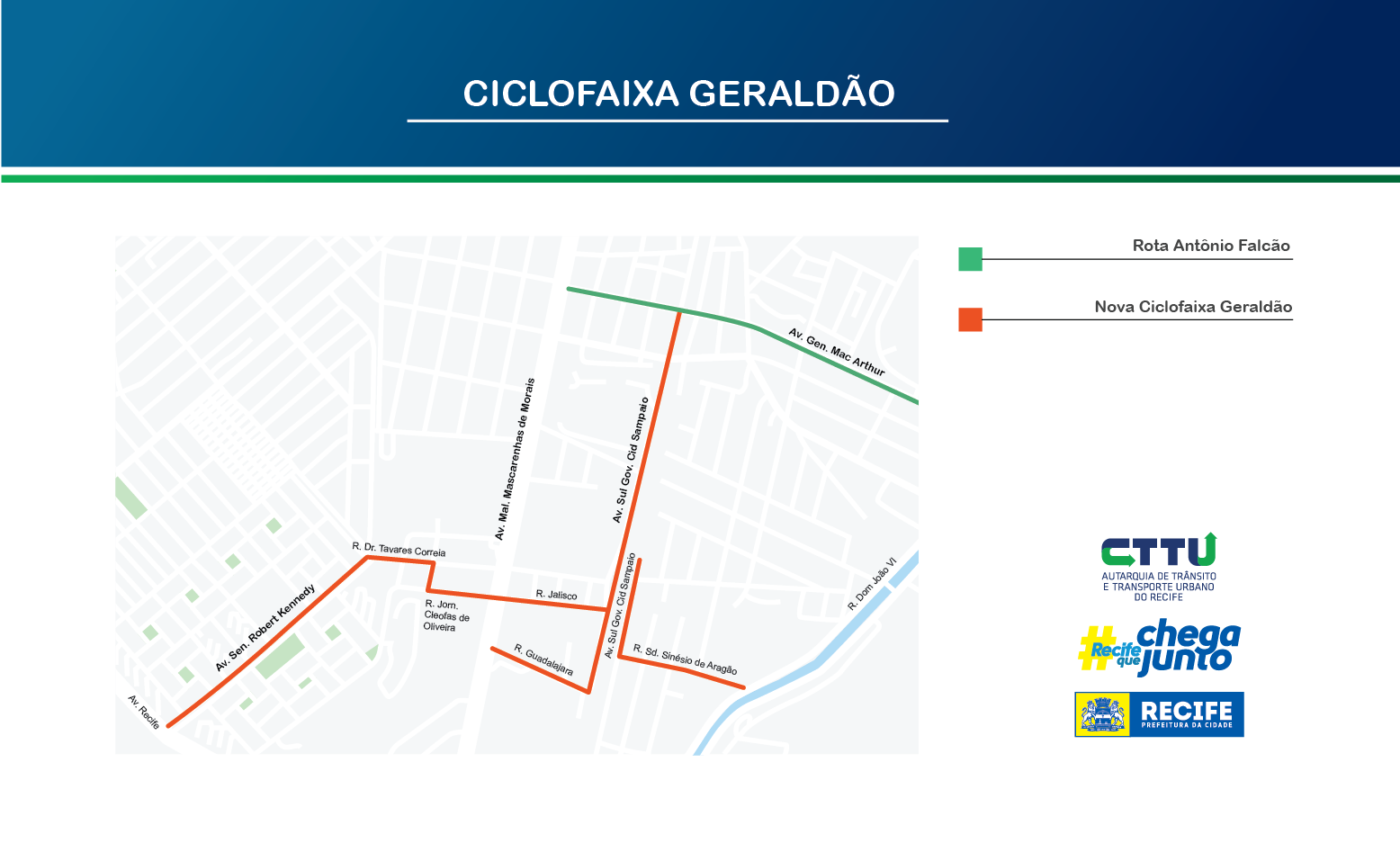 Mais espaço para os ciclistas: PCR entrega novos 5 km de rotas cicláveis e amplia rede para 109 km em toda cidade