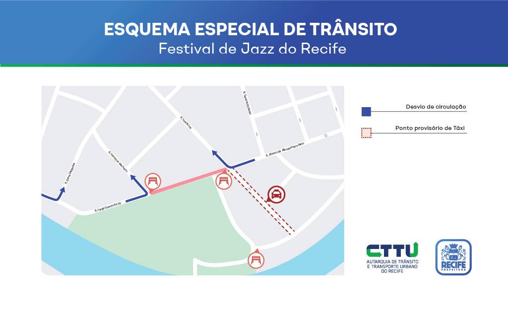 Esquema especial de transito - festival de jazz