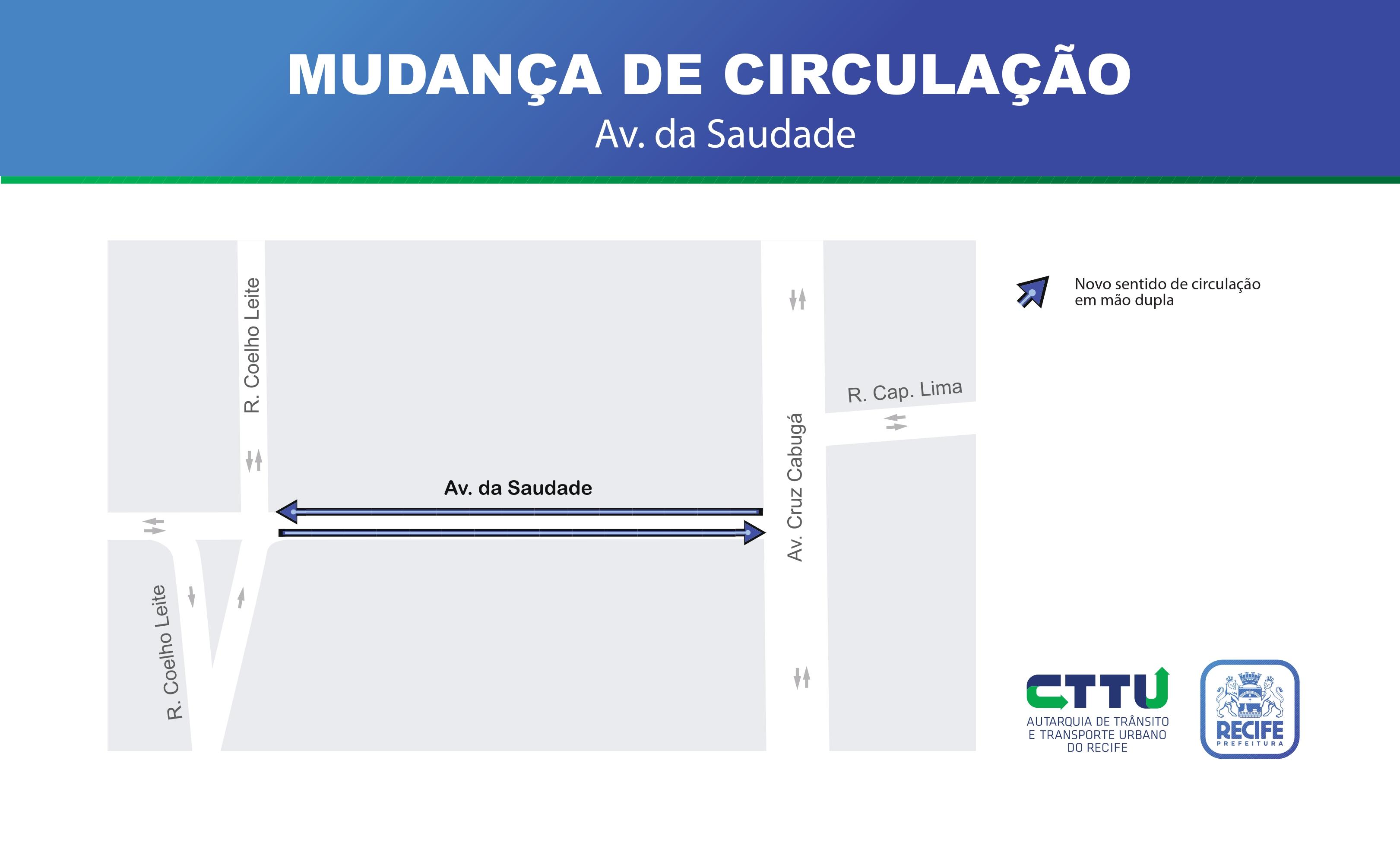 CTTU realiza mudança de circulação permanente no bairro de Santo Amaro