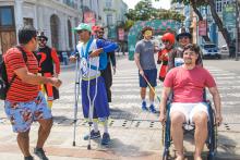 Trupe da CTTU defende empatia para mobilidade das pessoas com deficiência