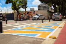 Pedestres são prioridade: CTTU inaugura nova área de trânsito calmo no bairro de Santo Amaro