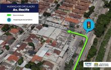 CTTU facilita acesso à Rua Jean Emile Favre pela Avenida Recife