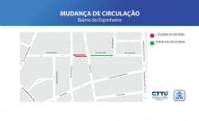 CTTU implanta nova circulação no bairro do Espinheiro